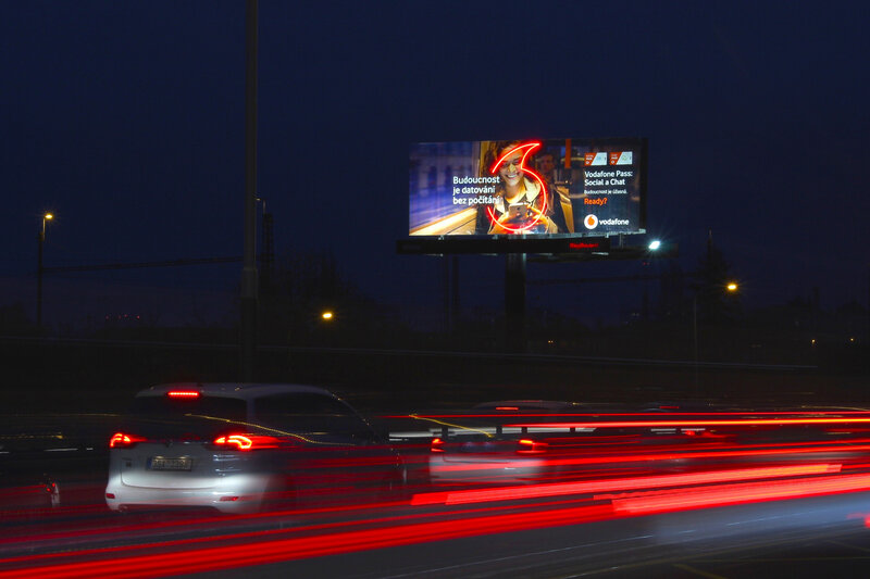 LED osvětlení Vodafone